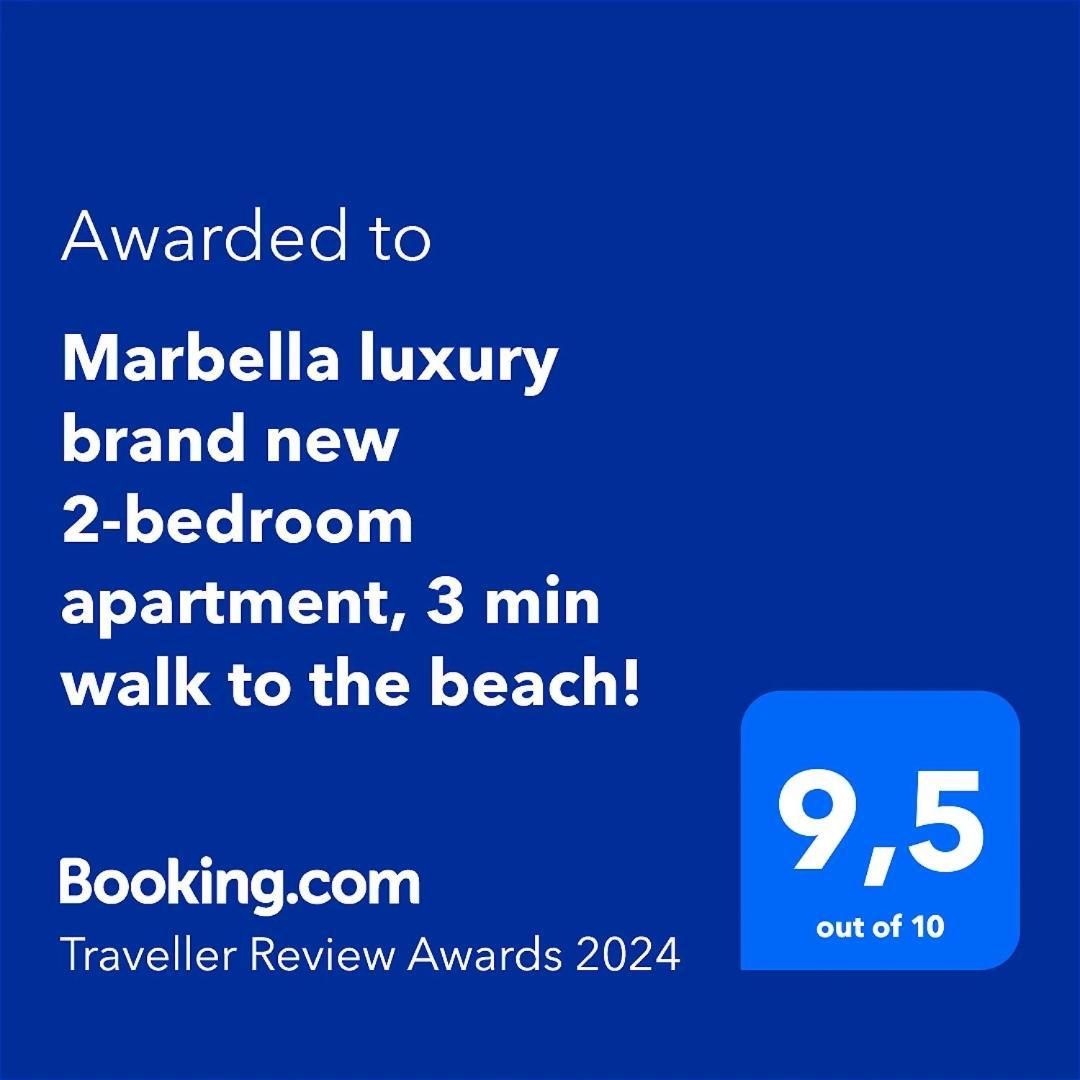 Marbella Luxury Brand New 2-Bedroom Apartment, 3 Min Walk To The Beach! Exteriör bild